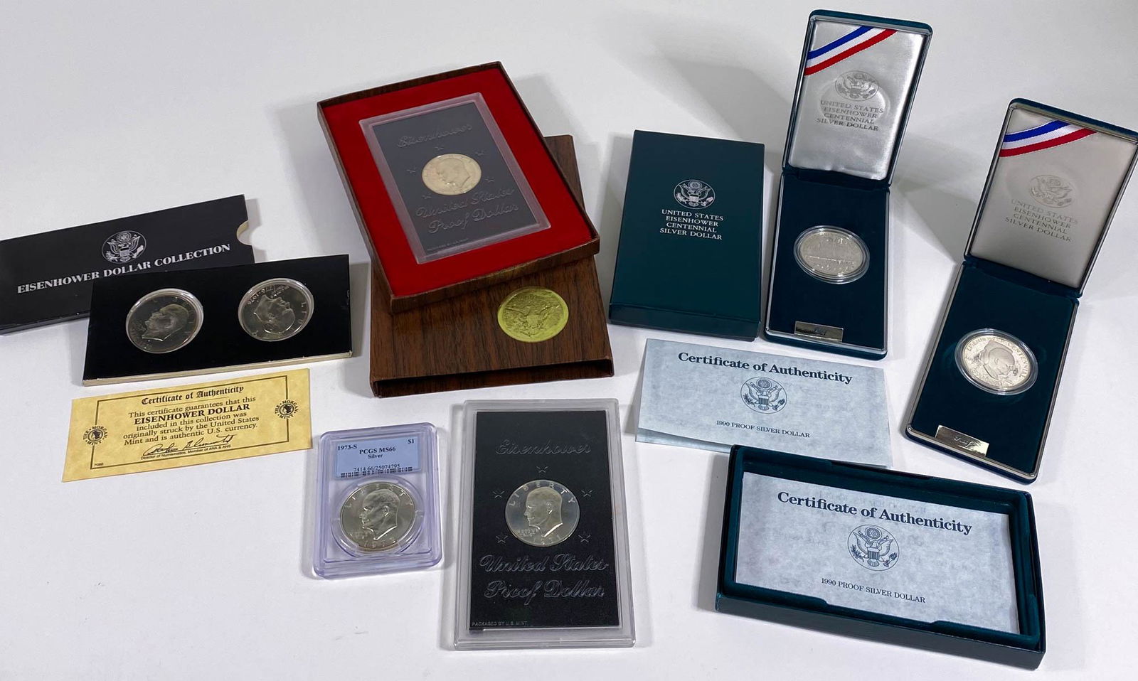 (6) Eisenhower Silver Dollars & Proof Dollars (1 of 9)