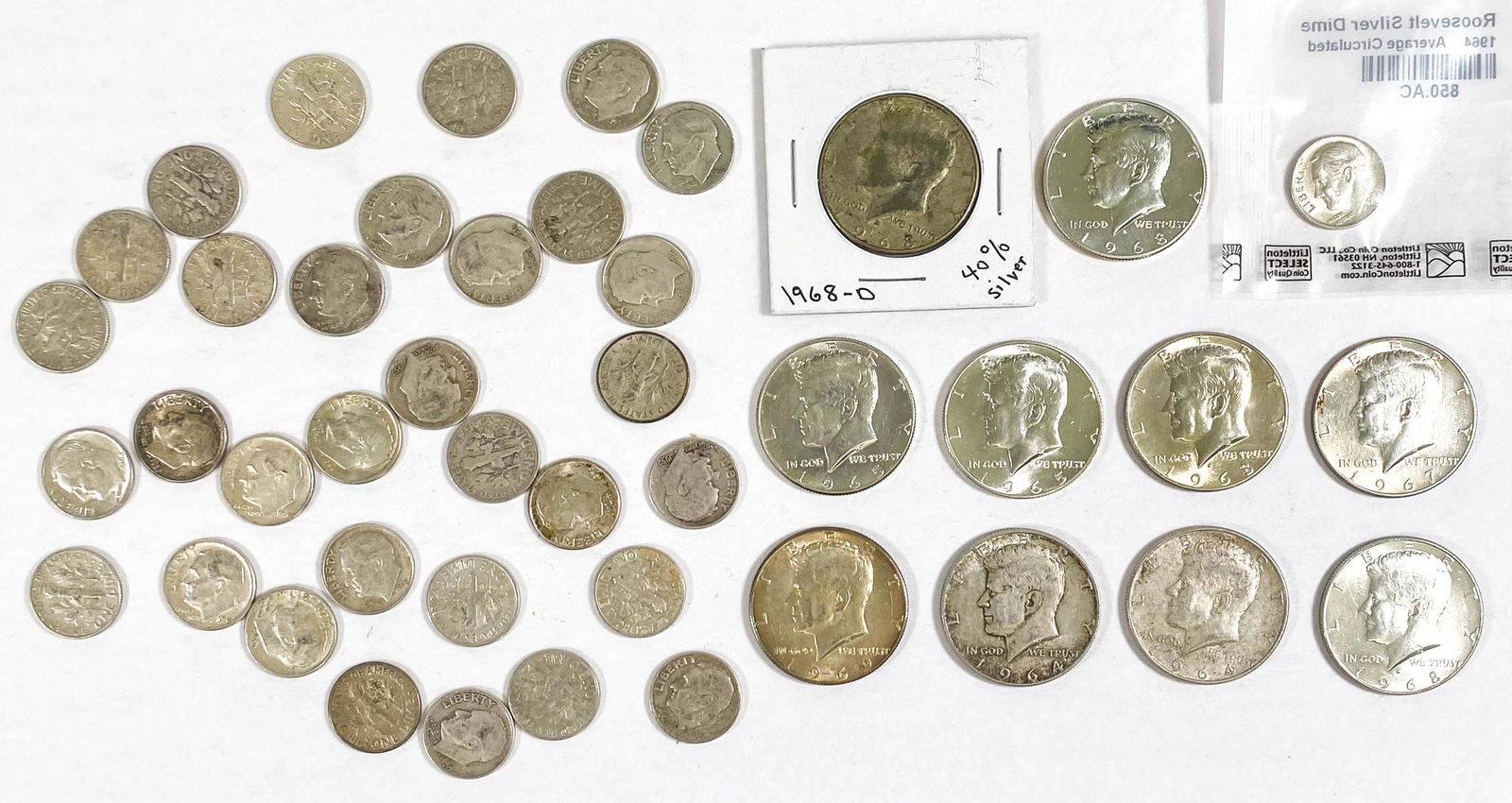 U.S. Silver Half Dollars & Dimes (1 of 6)