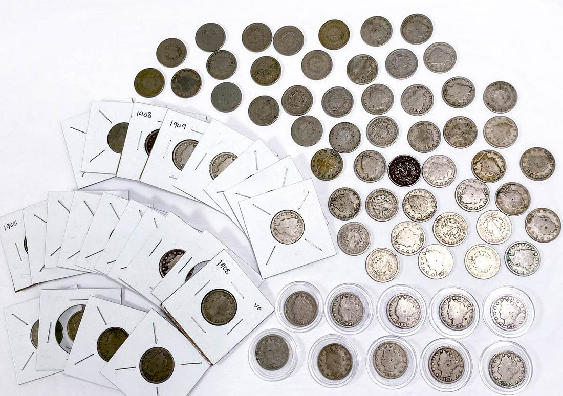 A Collection of U.S. Liberty Head Nickels (81) (1 of 5)