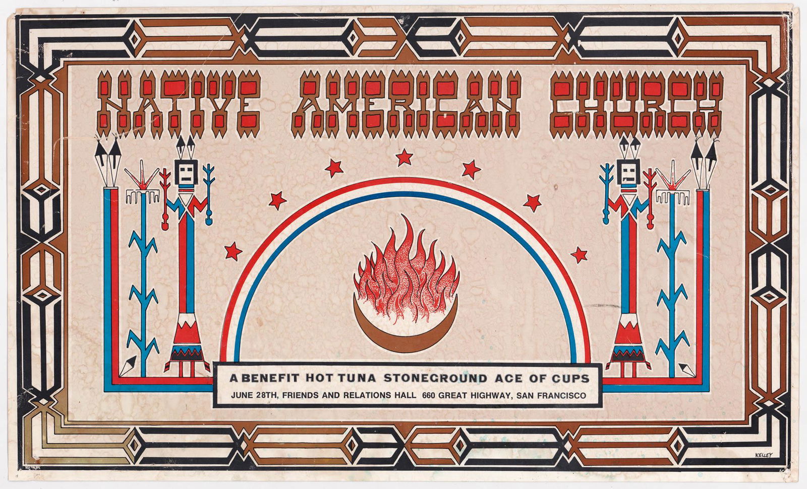 Hot Tuna 1969 Great Highway Poster [Anton Kelly] (1 of 2)