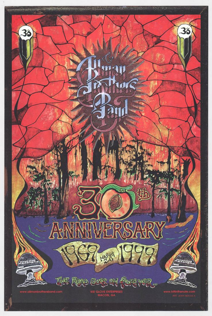 Allman Brothers Band 30th Anniversary 1999 Poster (1 of 2)