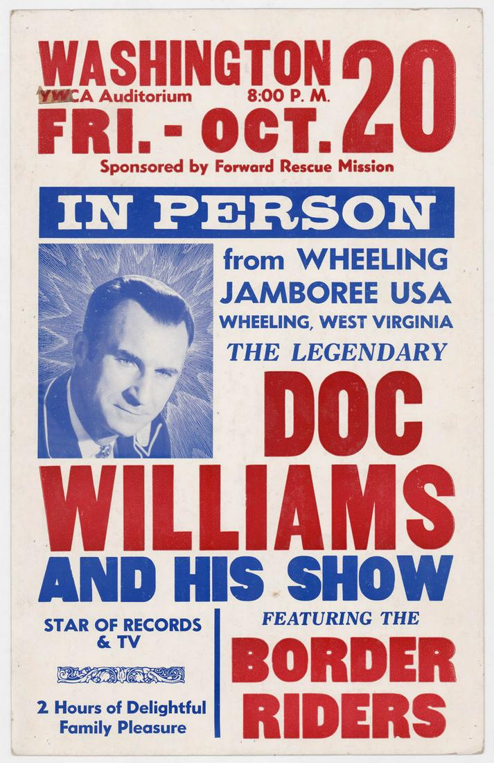 Doc Williams Country Music Show Concert Poster (1 of 2)