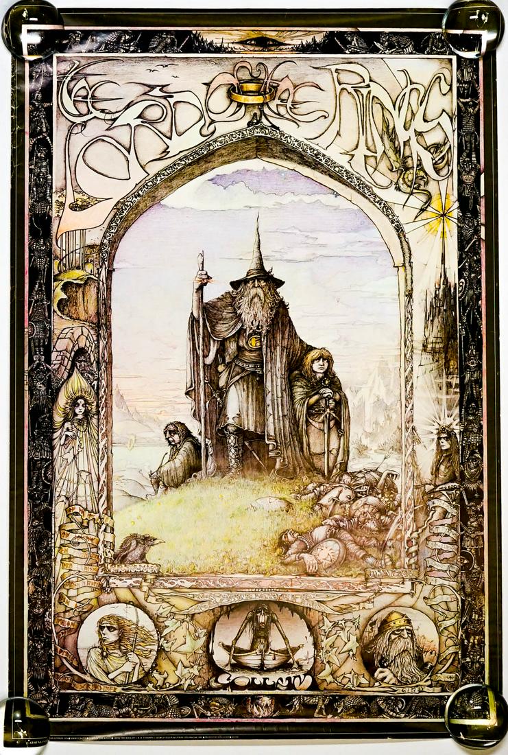 Jimmy Cauty Lord of the Rings 1976 Vintage Poster (1 of 3)
