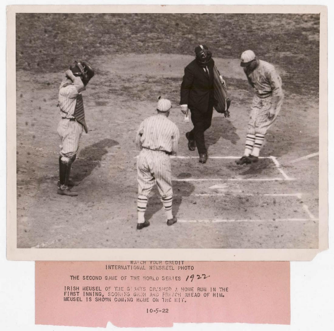1922 World Series Game 2 Wire Photo (1 of 4)