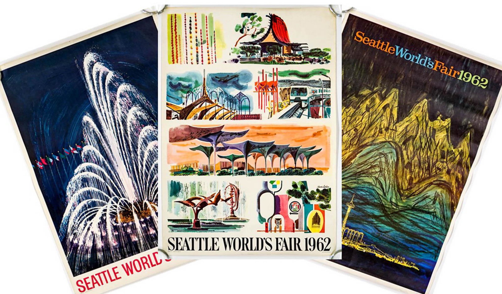 (3) Original Seattle World's Fair Posters (1 of 4)