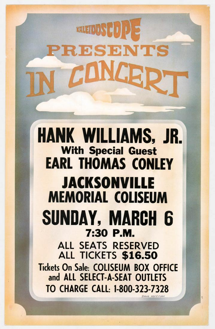 Hank Williams Jr. Concert Poster (1 of 2)