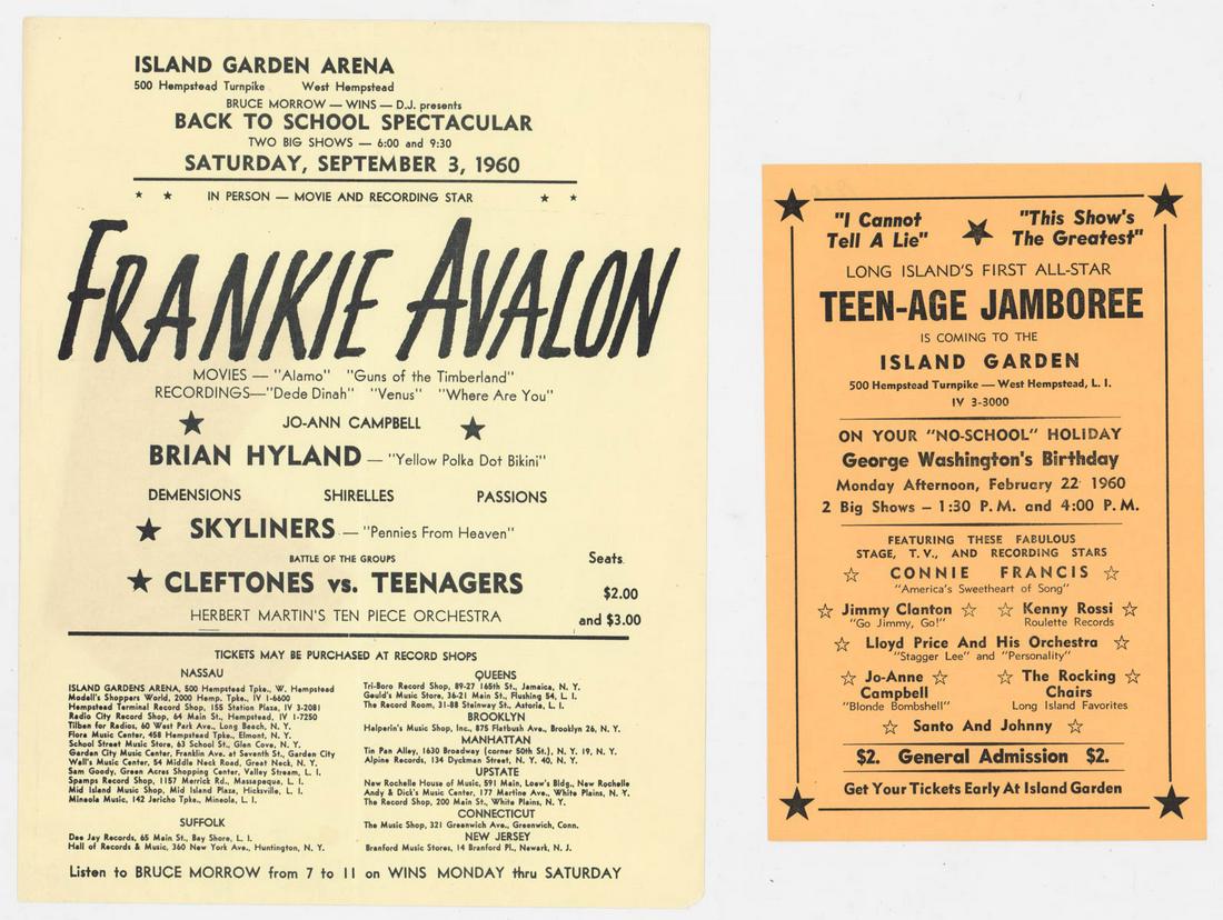 Frankie Avalon, Connie Francis Concert Flyers (1 of 5)