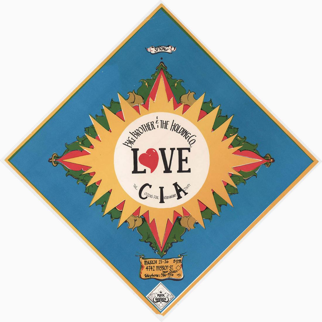 Janis Joplin Big Brother 1967 Love Poster (1 of 2)