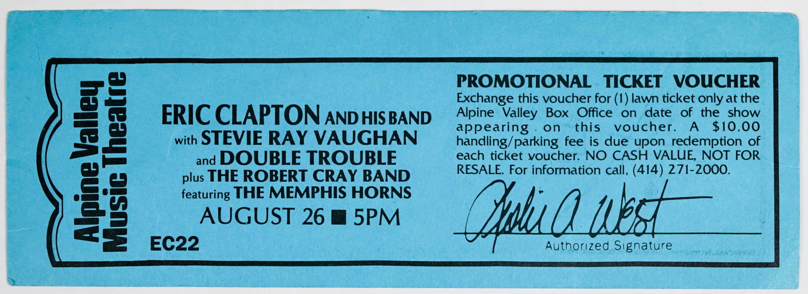 Eric Clapton / Stevie Ray Vaughn [Last Concert] (1 of 2)