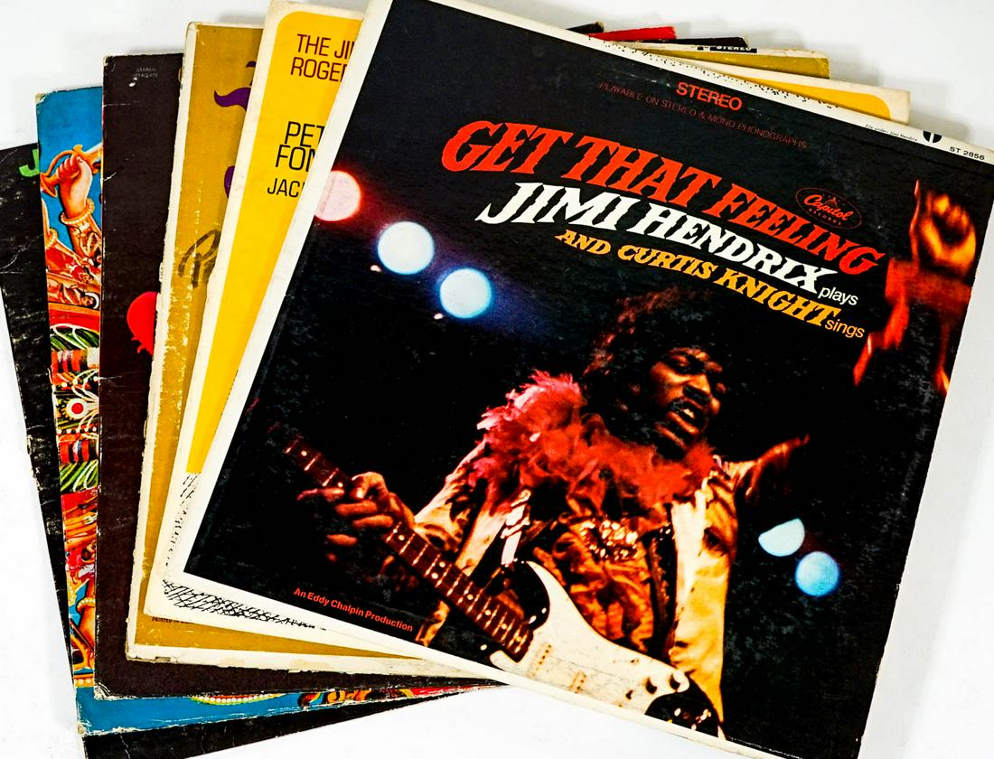 Jimi Hendrix (6) 33 RPM Albums (1 of 4)