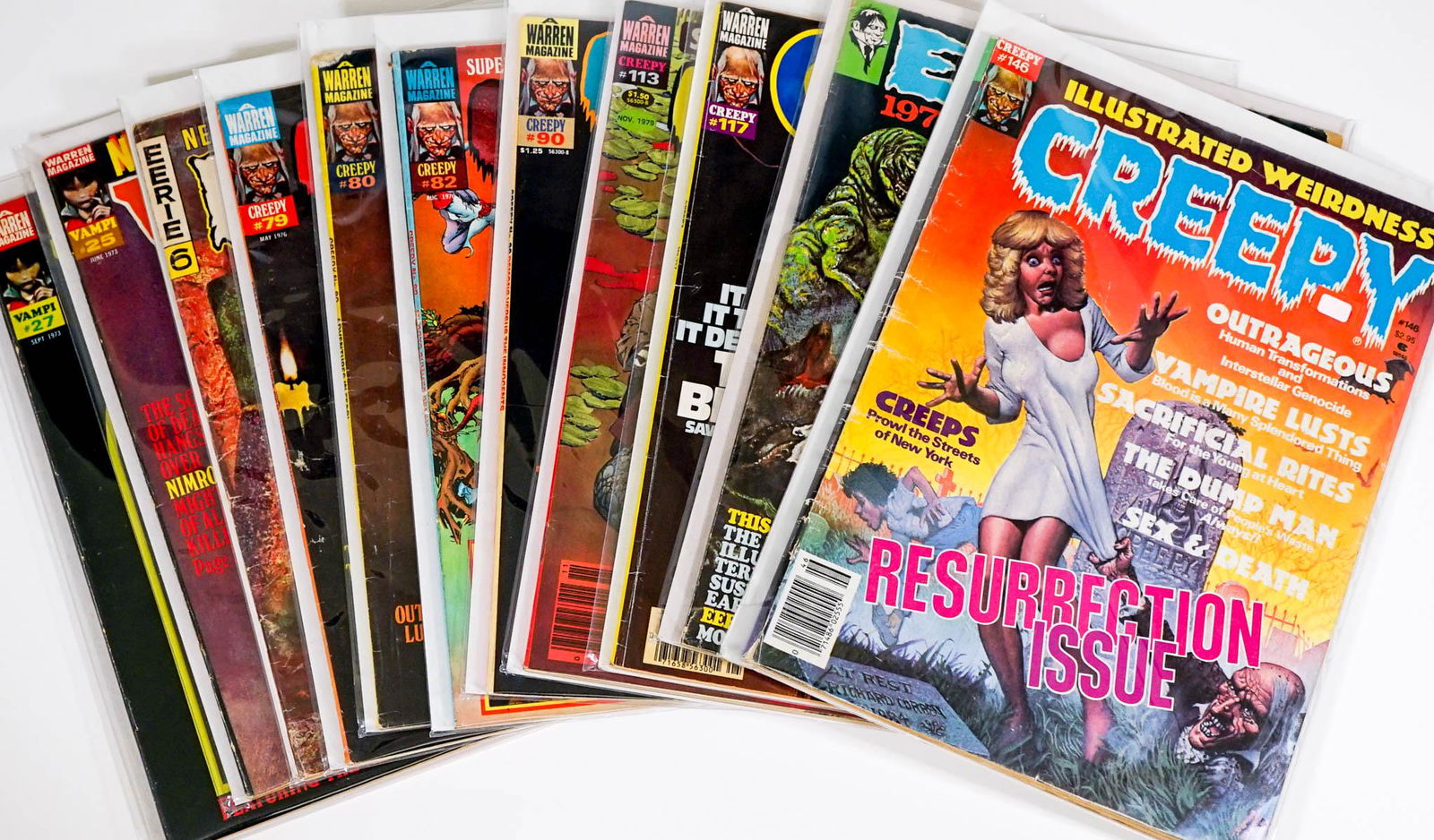 Vintage (12) Comics Warren and Eerie [Vampirella] (1 of 12)