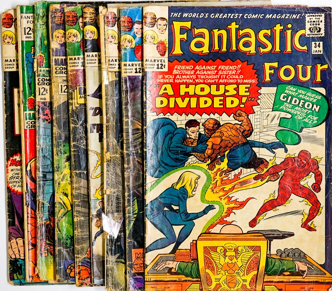 Fantastic Four (9) 12 Cent Vintage Comic Books (1 of 10)