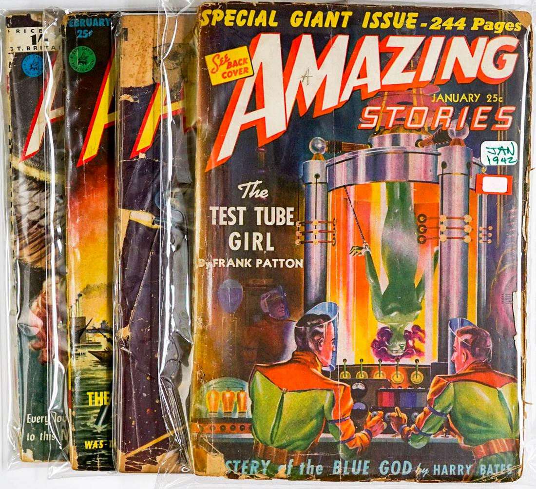 Amazing Stories (4) Vintage Comic Books (1 of 9)