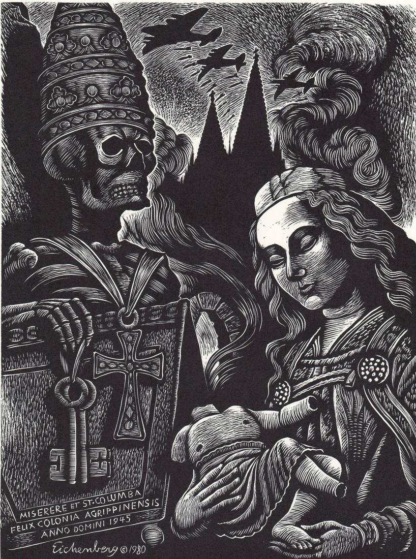 Fritz Eichenberg Signed Wood Engraving (1 of 4)