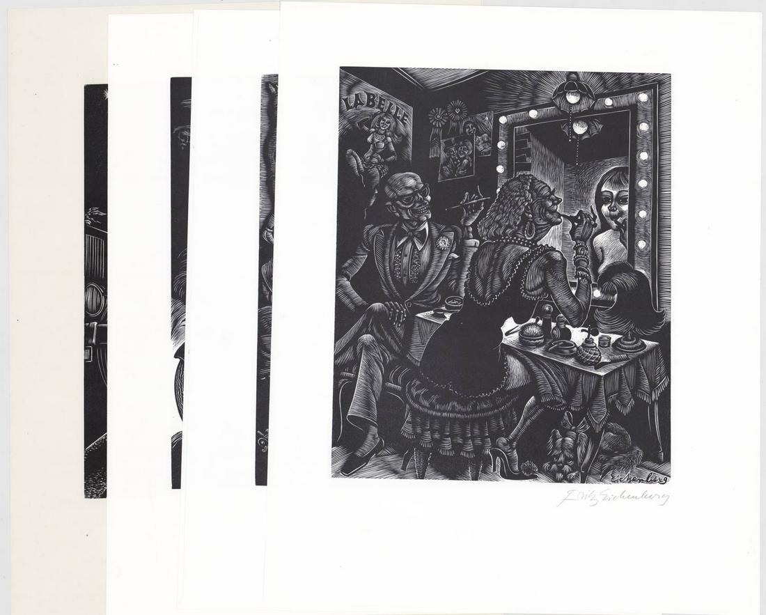 Fritz Eichenberg (4) Signed Wood Engravings (1 of 5)