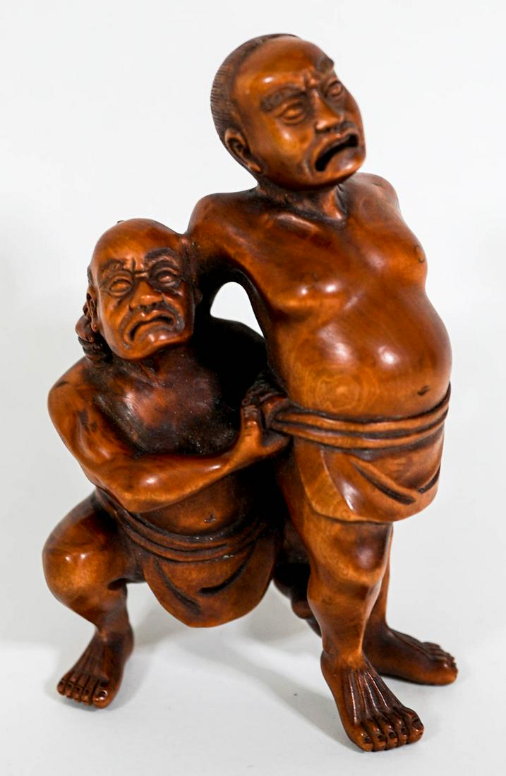 A Carved Wood Netsuke (1 of 8)
