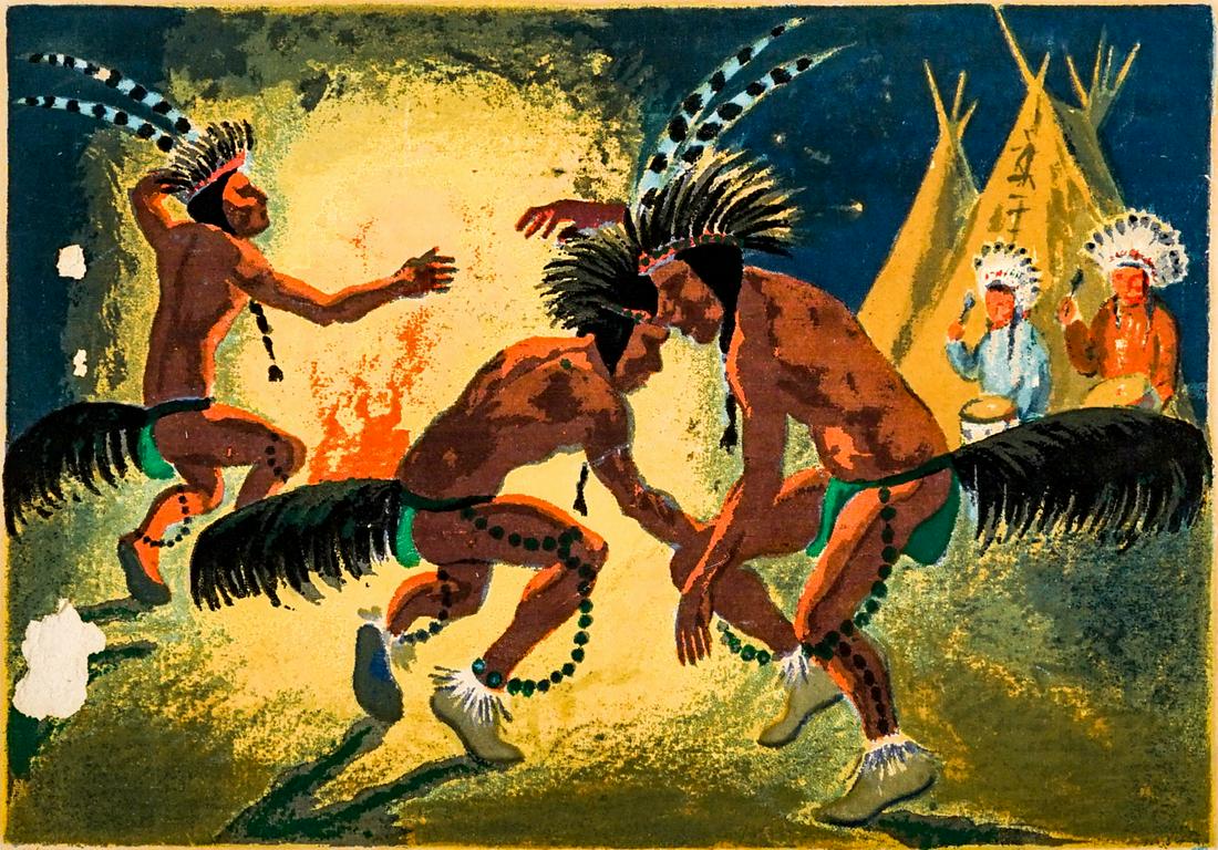 Anna Barry Signed Serigraph [Horse Tail Dance] (1 of 5)