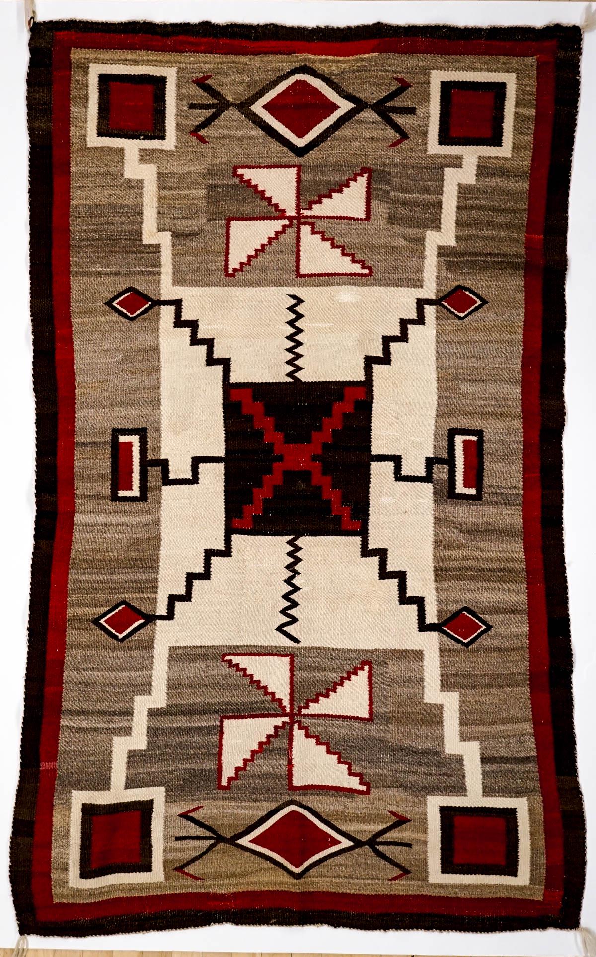 Old Navajo Rug Crystal Storm Pattern (1 of 2)