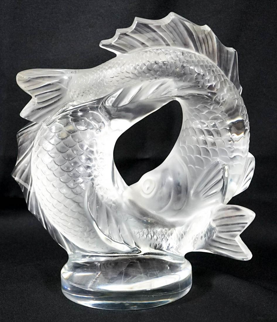 Lalique Double Fish Sculpture (1 of 5)