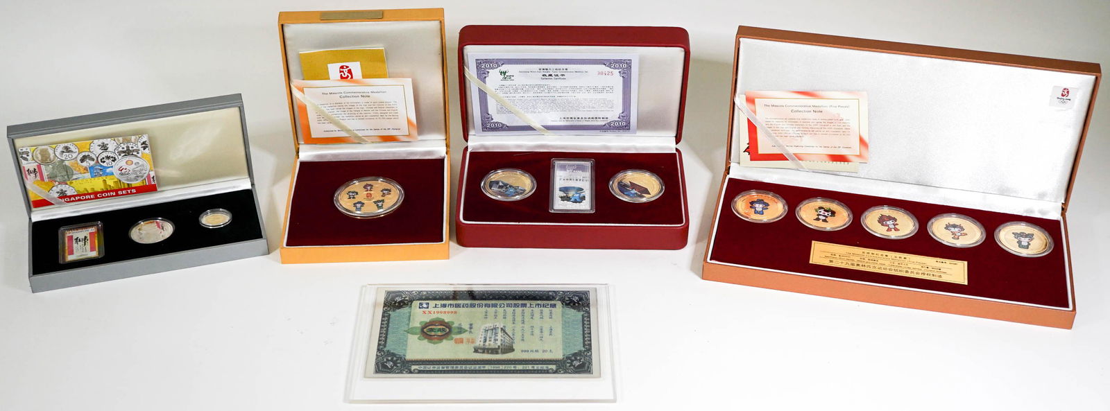 [China, Singapore, Korea] Commemorative Coin Sets (1 of 11)