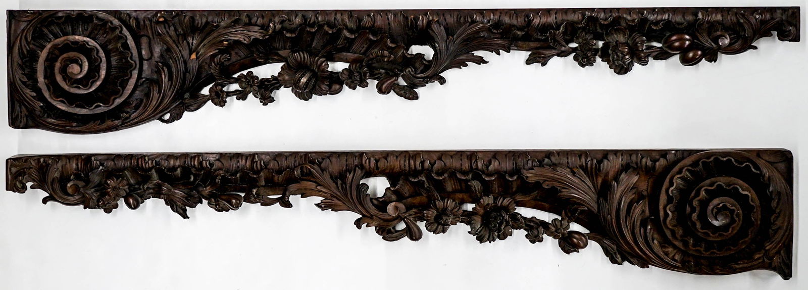 A Pair Architectural Carved Wood Pieces (1 of 5)