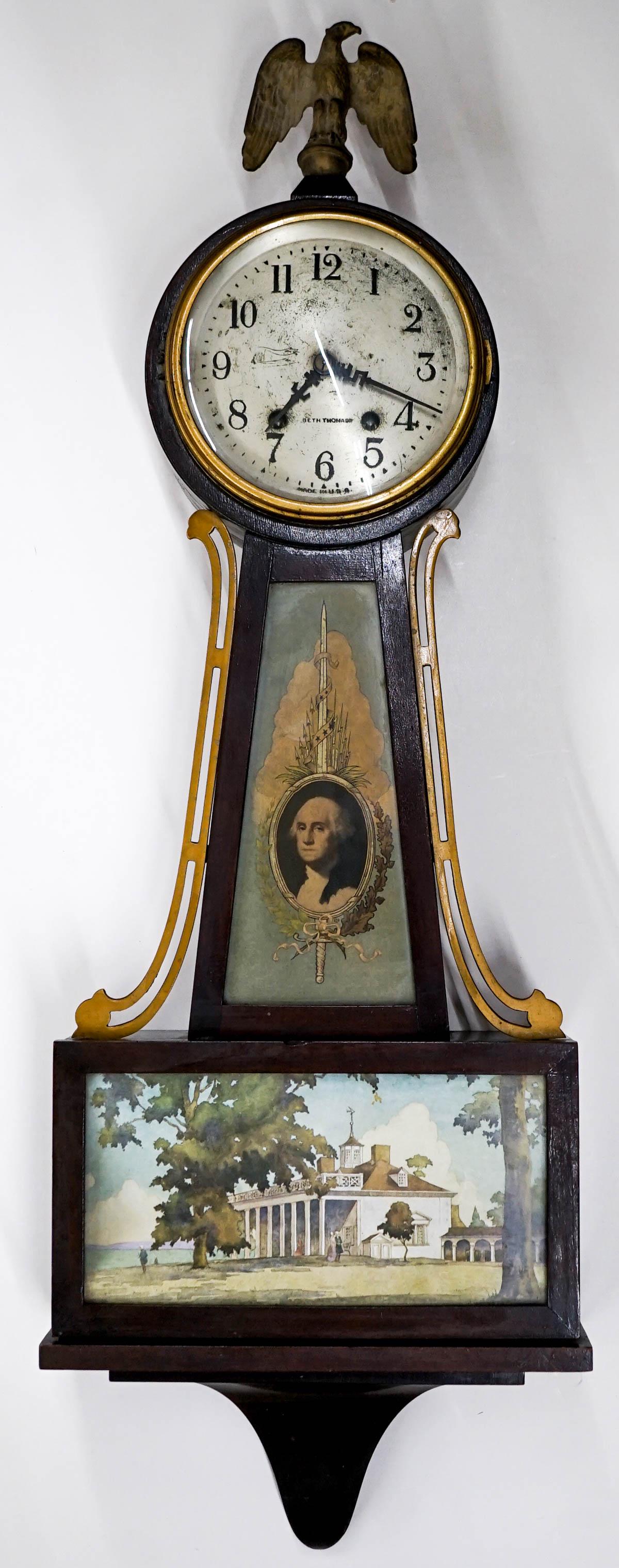Antique Seth Thomas George Washington Banjo Clock (1 of 6)