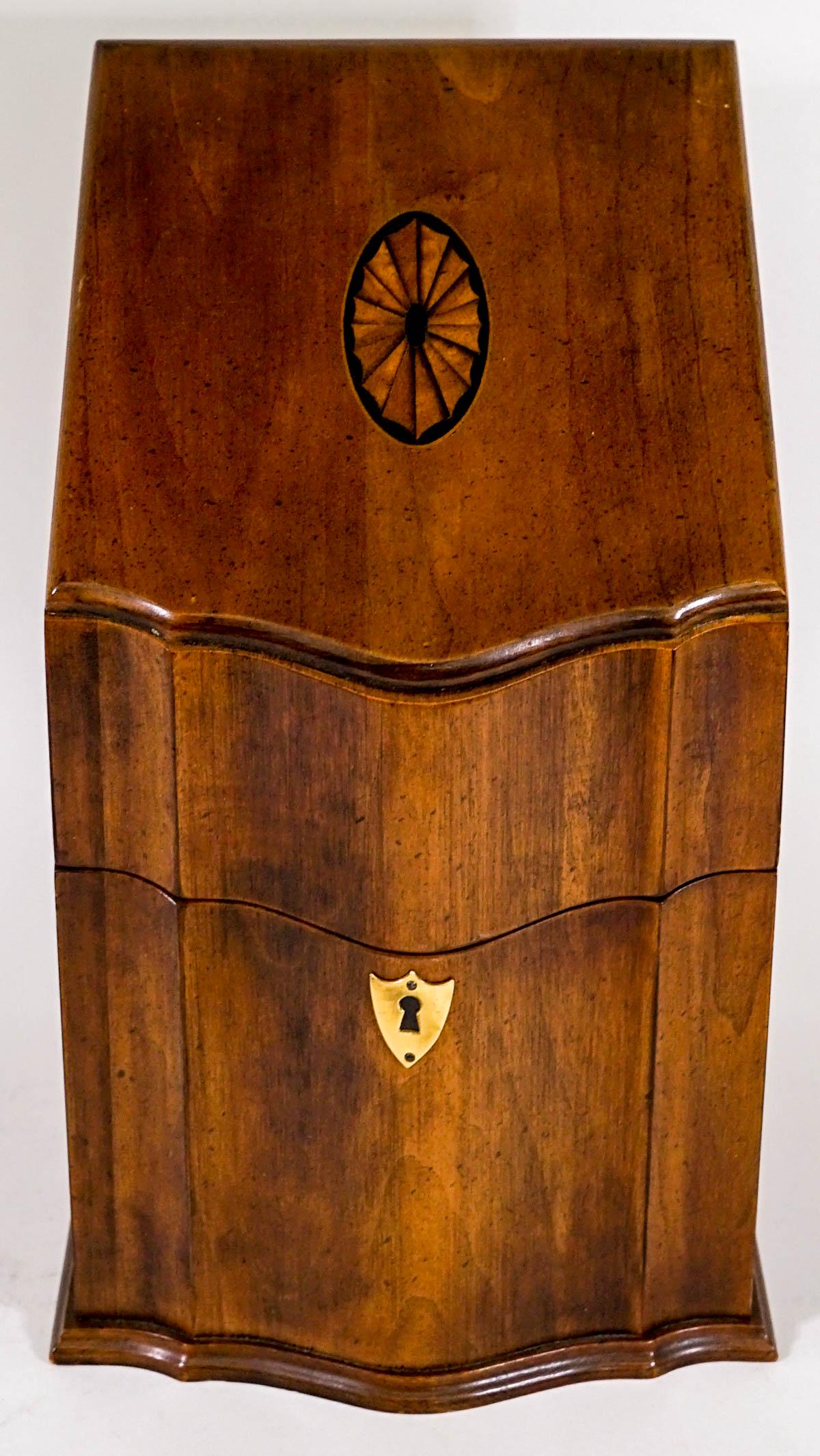 18th Century Style Mahogany Knife Box (1 of 12)