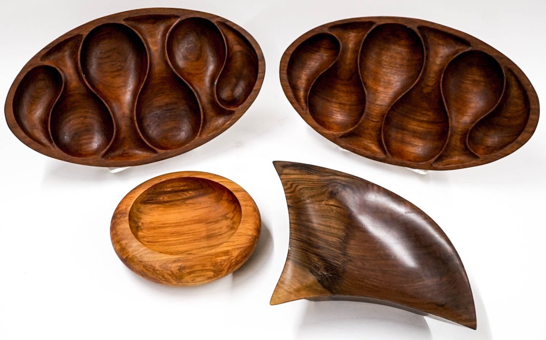 Dan Rieple, (2) Mid-Century Teak Bowls & more (1 of 7)