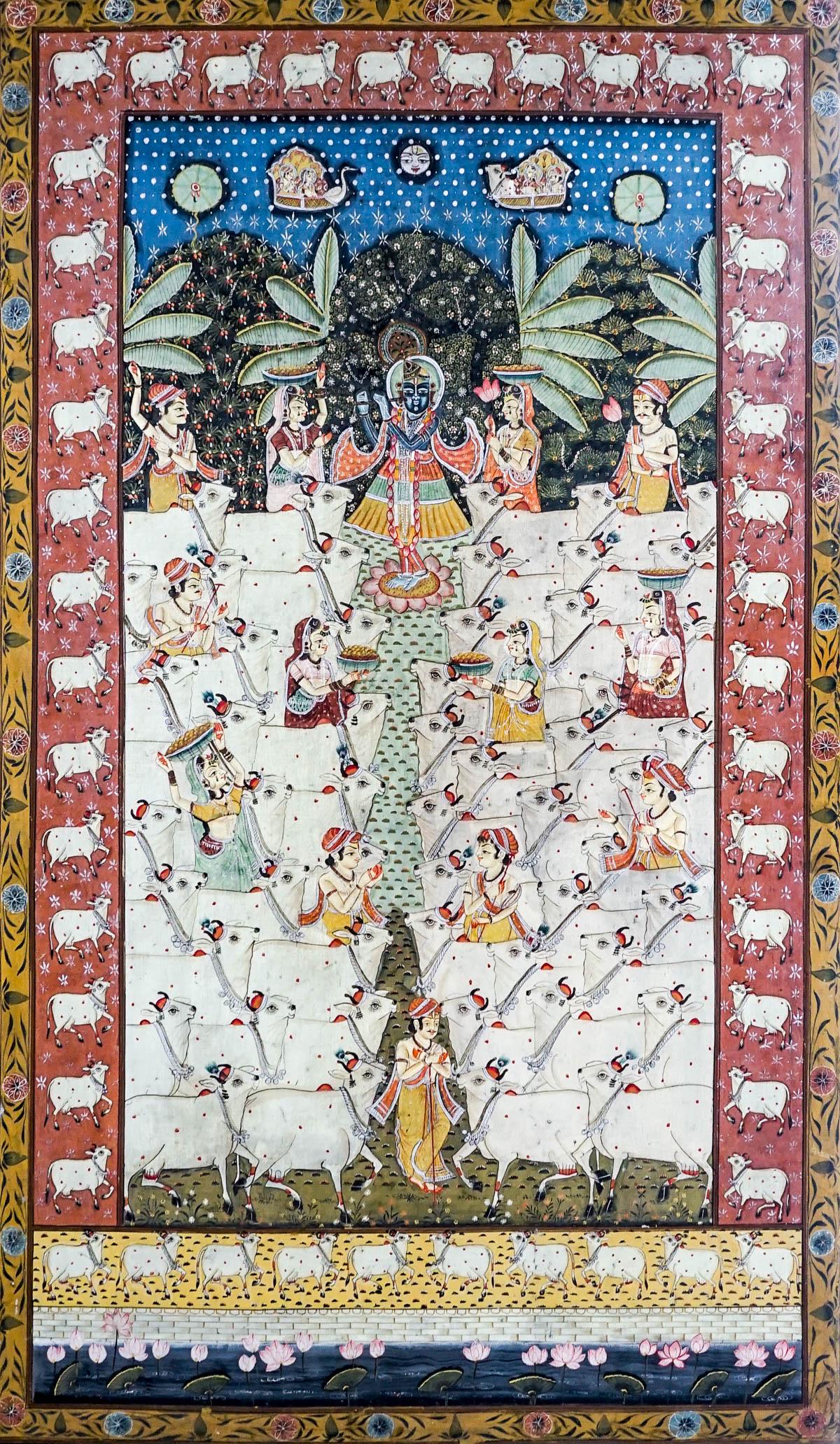 A Large Framed Thangka [Purchased India 1985] (1 of 3)