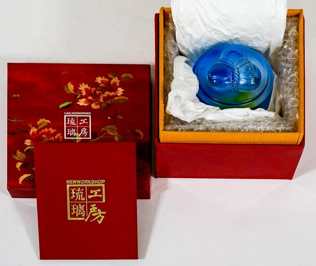 Liuligongfang Glass Sculpture S/N Three Wishes (1 of 12)