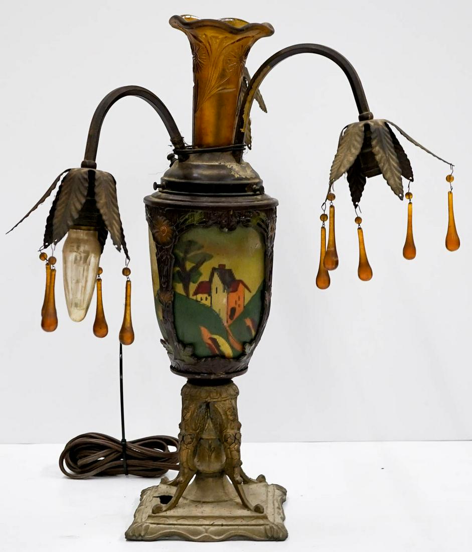 Unusual Table Lamp for Parts or Restoration (1 of 4)