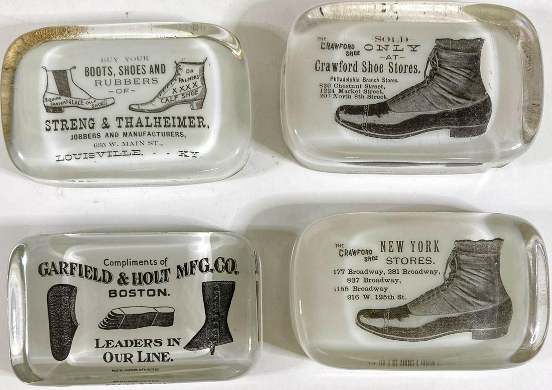 [Shoes] Antique Advertising Paperweights (4) (1 of 3)