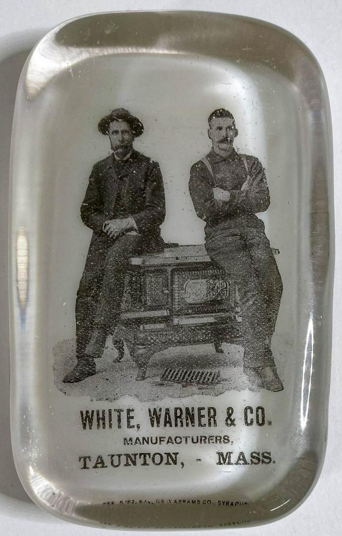 White, Warner & Co. Stove Co. Early Paperweight (1 of 5)