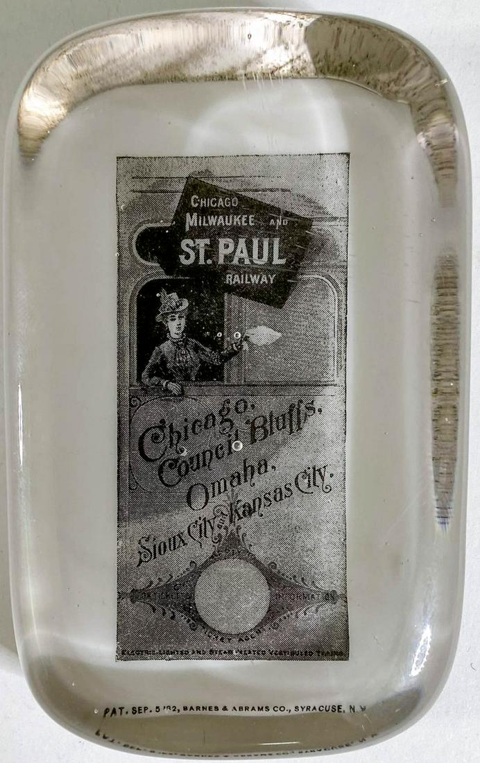 Chicago, Milwaukee & St. Paul Railway Paperweight (1 of 5)
