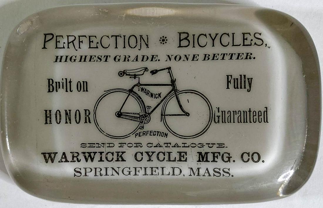 Perfection Bicycles Advertising Paperweight (1 of 5)