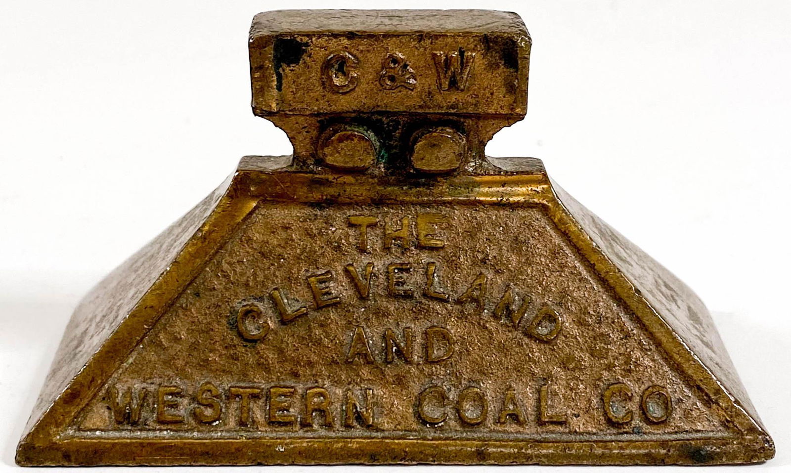 Cleveland & Western Coal Co. Bronze Paperweight (1 of 6)