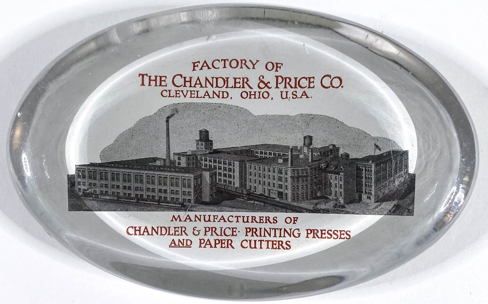Chandler & Price (Cleveland, Ohio) Paperweight (1 of 7)
