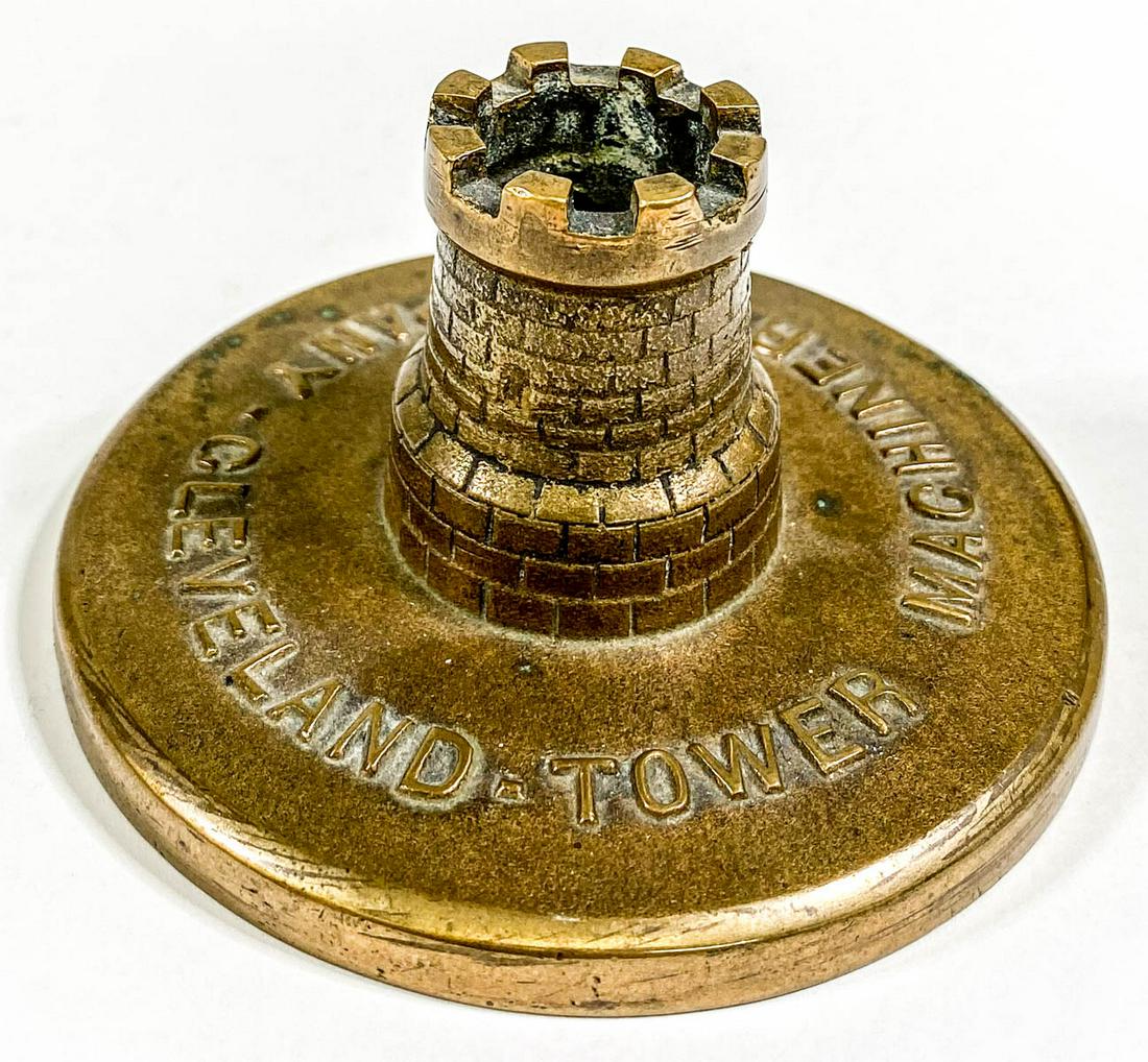 Antique Bronze Match Holder Paperweight (1 of 8)