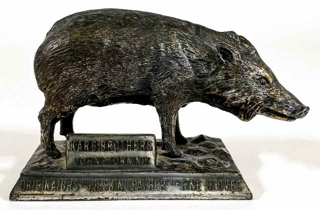 [Gloves, New York] Karg Brothers Adv Paperweight (1 of 7)