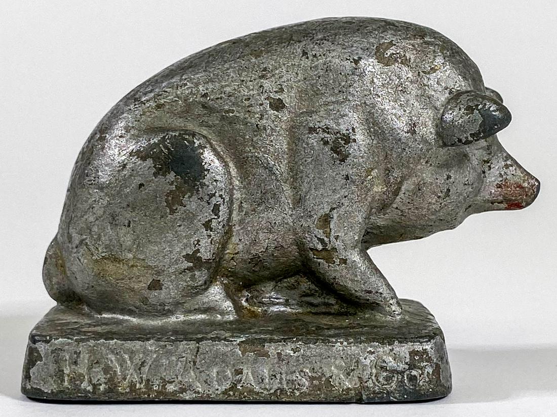 H.W. Adams (New York) Pig Iron Adv Paperweight (1 of 6)
