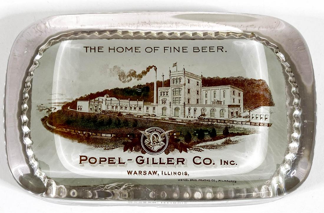 [Breweriana] SCARCE Popel-Giller Paperweight (1 of 5)