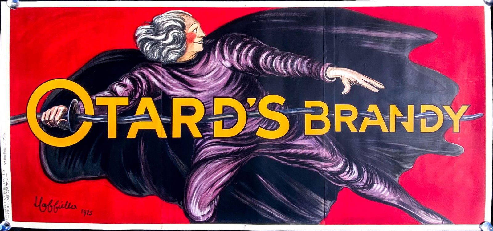 Otard's Brandy Large Poster - Linen Backed (1 of 8)