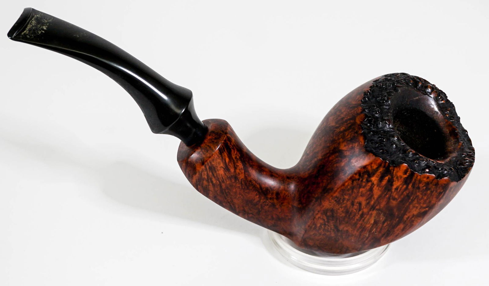 Bart Wiking Pipe 7177: Bart Wiking pipe measures 2 in. x 2.25 in. across bowl x 3.25 in. high and 7 in. long. Condition used. No evidence of damage or repair. If lot is absent of a condition report one may be requested via