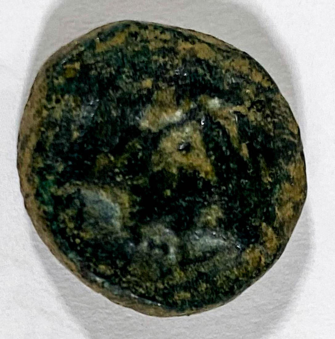 60 BC Ascalon Roman Period Bronze Coin (1 of 3)