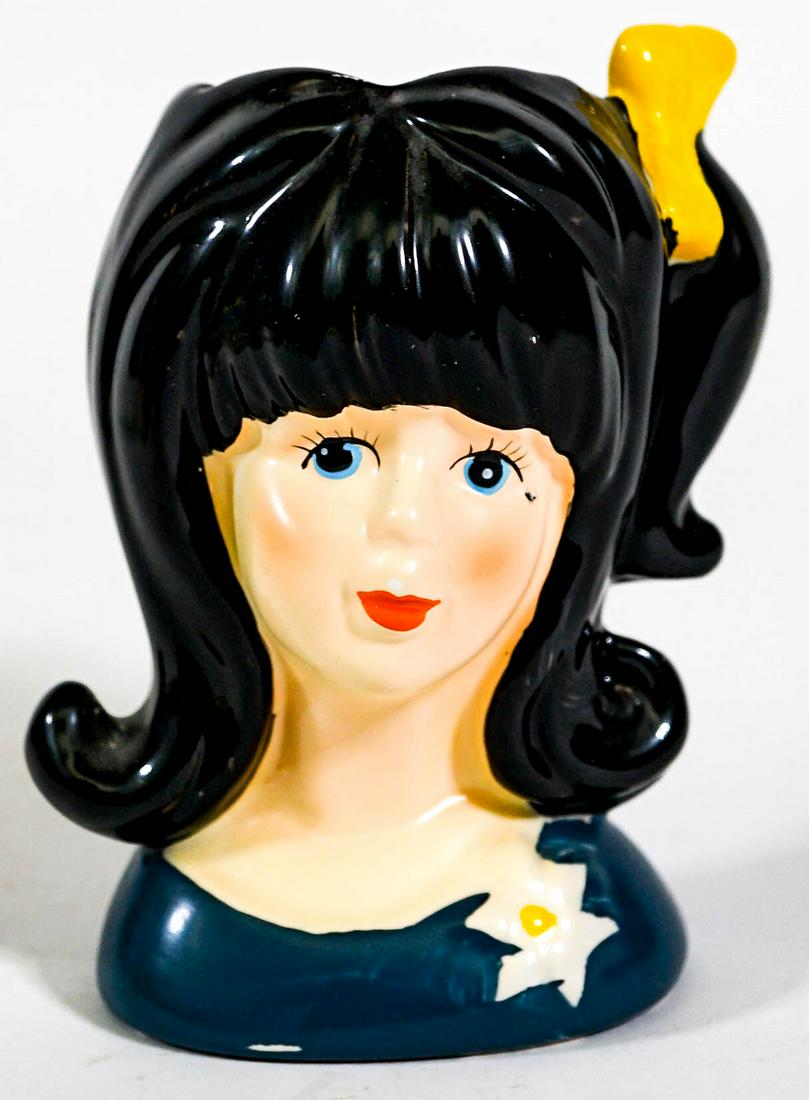 Napco Small Lady Head Vase (Teen) E-8027 (1 of 6)