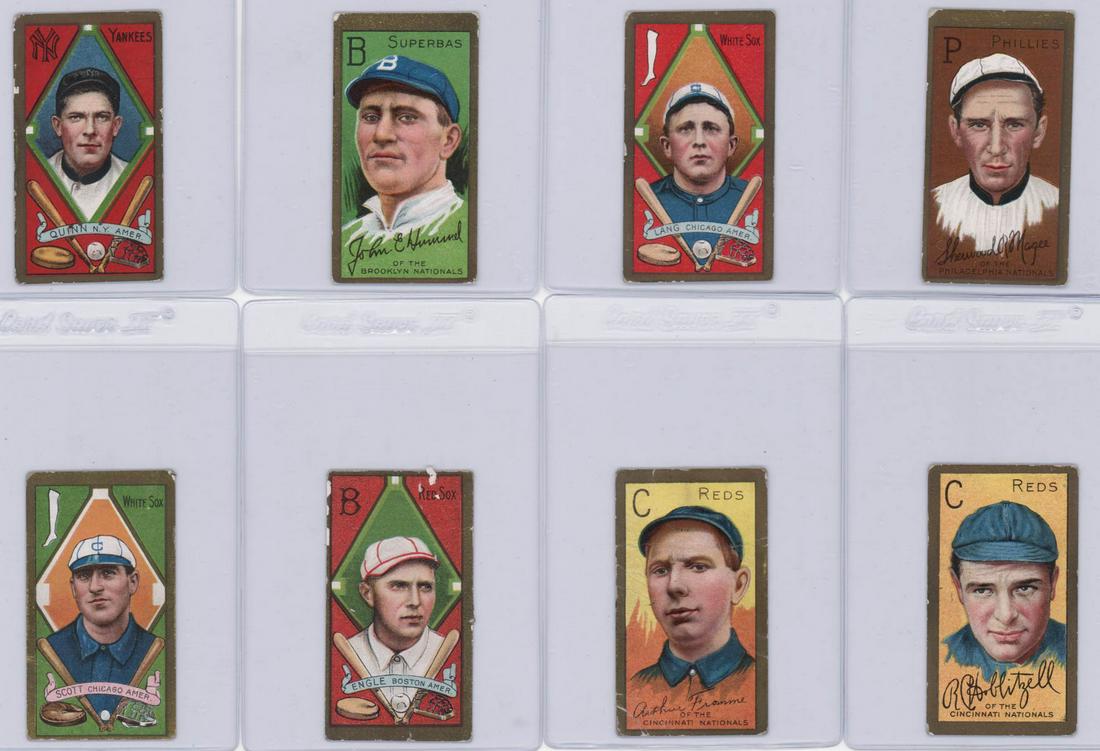 1911 T205 Sweet Caporal Gold Tobacco Cards (8) (1 of 5)