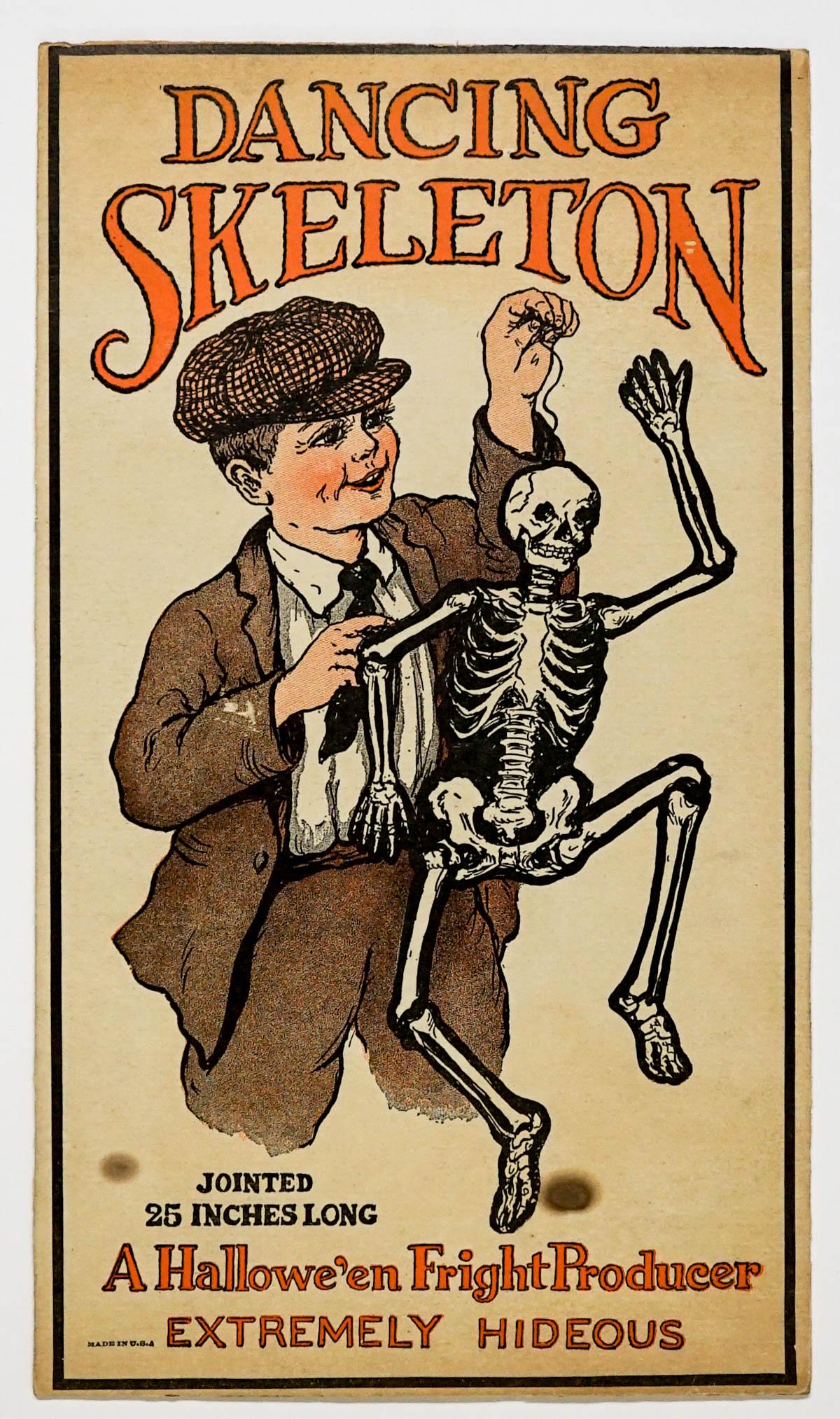 [Halloween] Vintage Dancing Skeleton Envelope (1 of 2)