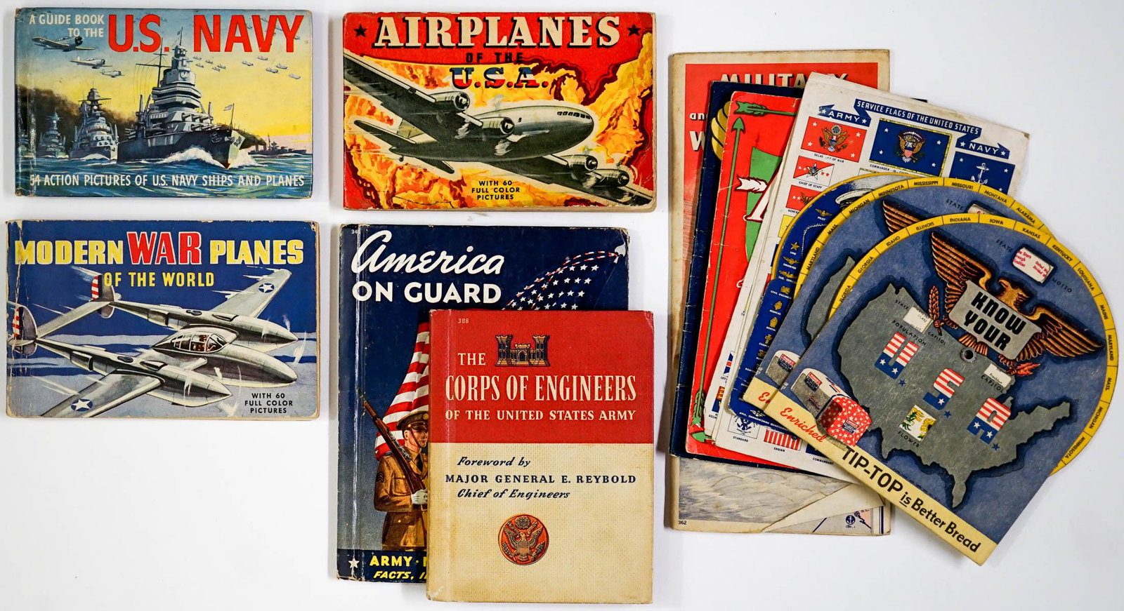 WWII Homefront Books & Ephemera: WWII Homefront Books & Ephemera. If lot is absent of a condition report one may be requested via email. Condition report is provided as an opinion only and is no guarantee as grading can be subjective