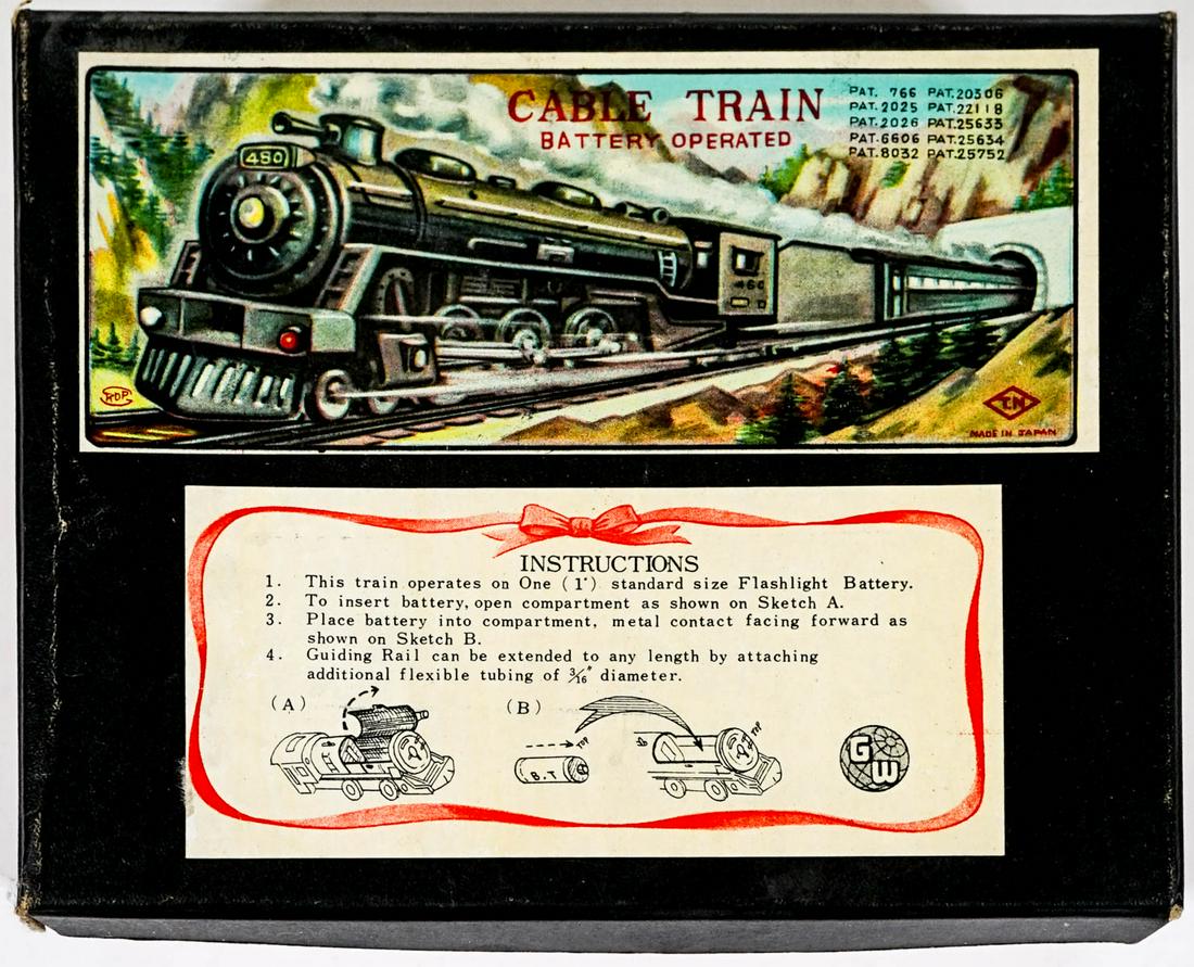 Vintage GW Tin Toy Cable Train [Battery Operated] (1 of 10)