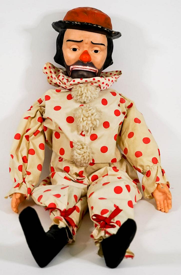 Vintage Clown Ventriloquist Puppet (1 of 3)